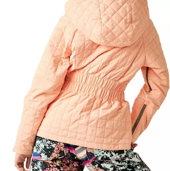 NWOT Free People All Prepped Ski Coat Winter Melon Orange Extra Small - Picture 14 of 14